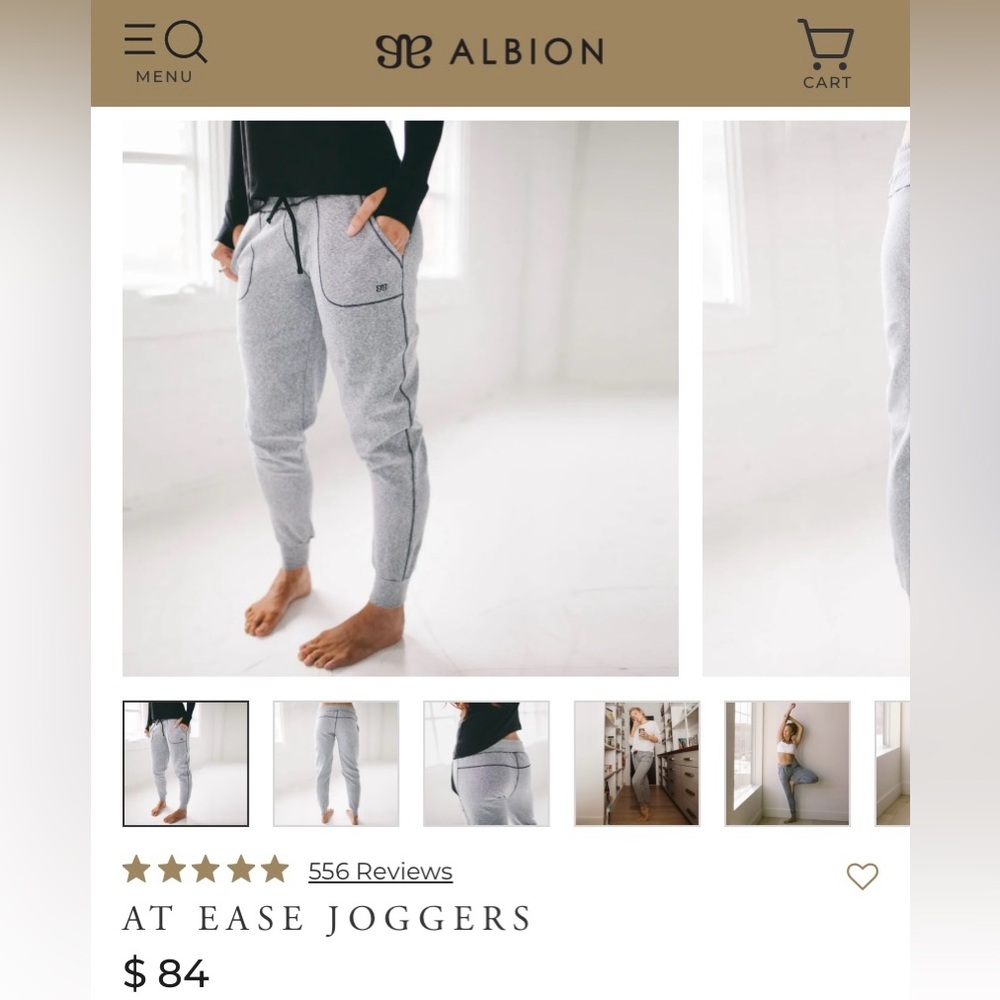Albion At Ease Joggers - Gray